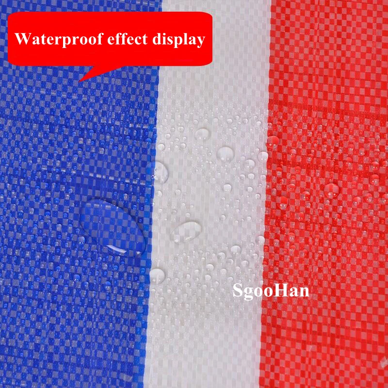 65g/m2 Three-Colors Rainproof Cloth Garden Plant Shed Tarpaulin Sun Shade Sail Dust Cover Ground Sheet Camping Waterproof Cloth