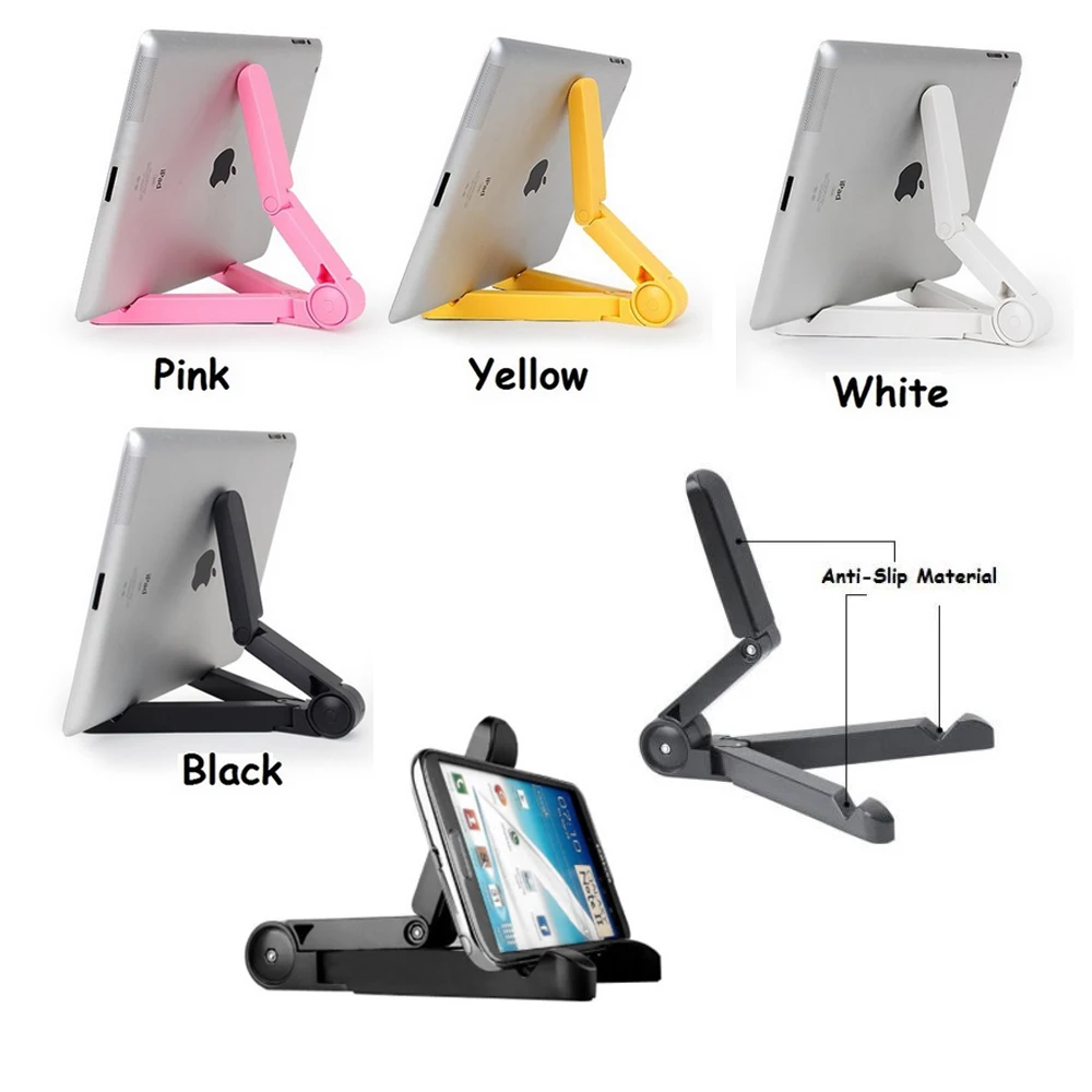 Universal Foldable Phone Tablet Stand Holder Adjustable Desktop Mount Stand Tripod Table Desk Support for IPhone IPad Mini Ai