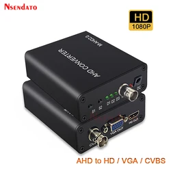 720/1080P 5MP 2MP Full HD AHD sygnał do HD/VGA/CVBS konwerter sygnału Adapter do CCTV kamera wideo konwersja do HDCP NTSC PAL