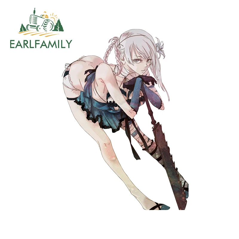 Автомобильная наклейка EARLFAMILY, 13 см х 9,3 см, для нире репликанта Кейн, наклейка на авто, аниме, водонепроницаемая, 3D наклейка на окно, багажник JDM