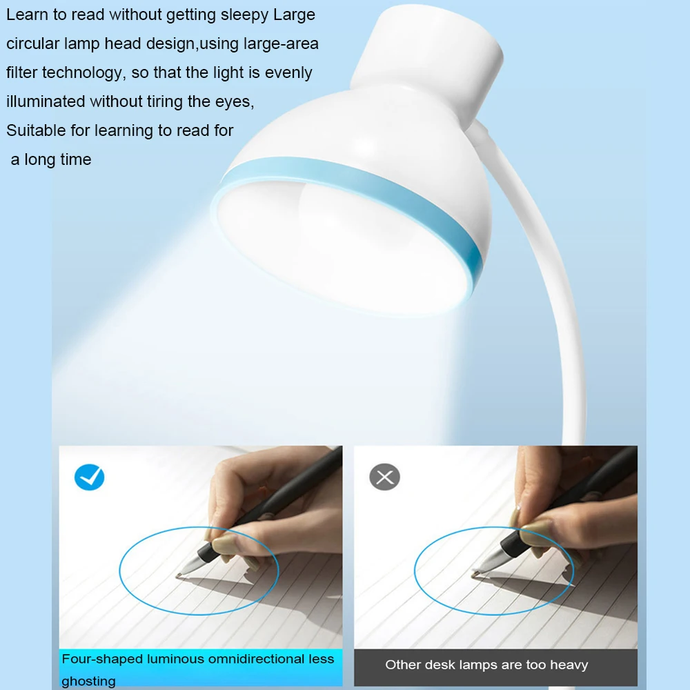 New DP-X005 Replaceable Bulb Student Eye Protection Desk Lamp Simple LED Creative Home Reading And Learning Plug-In Light