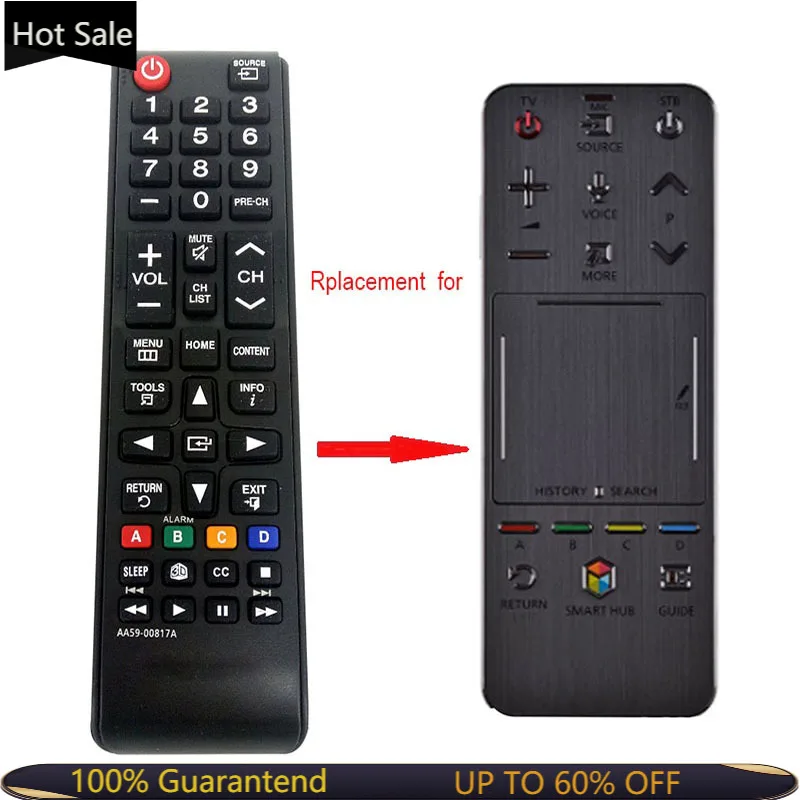 AA59-00817A remote control replacement use for Samsung 3d smart tv UA55F8000J UA46F6400AJ Touch Control Remoto AA59-00767A