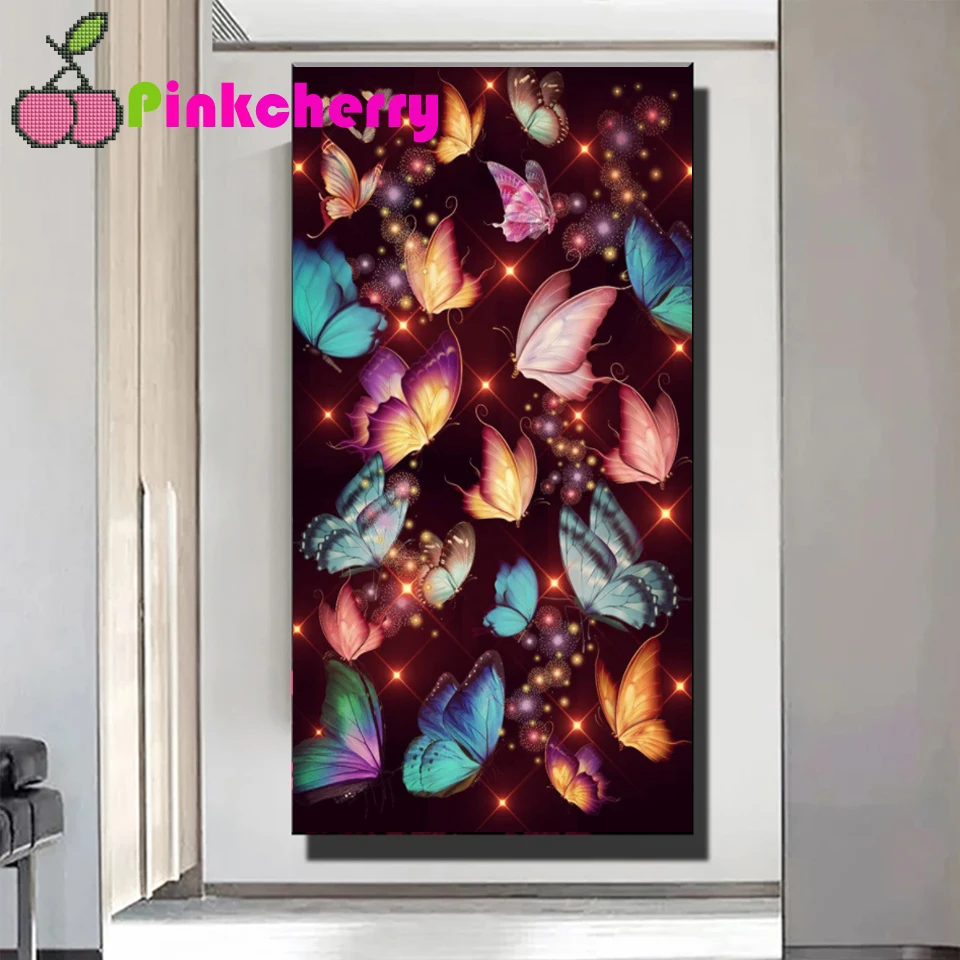 

Color butterfly,large diy diamond painting Mosaic Full Square Round Drill DIY 5d painting diamond embroidery k1661