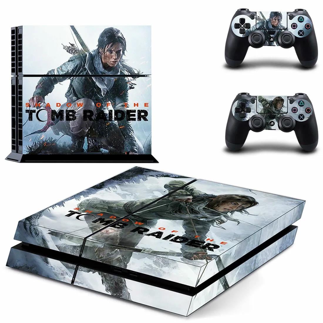 ملصقات PS4 من Tomb Raider ملصقات بلاي ستيشن 4 ملصقات الجلد لبلايستيشن 4 PS4 ووحدة التحكم جلود الفينيل