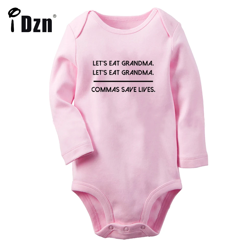 iDzn NEW Commas Save Lives Baby Boys Fun Rompers Baby Girls Cute Bodysuit Infant Long Sleeves Jumpsuit Newborn Soft Clothes