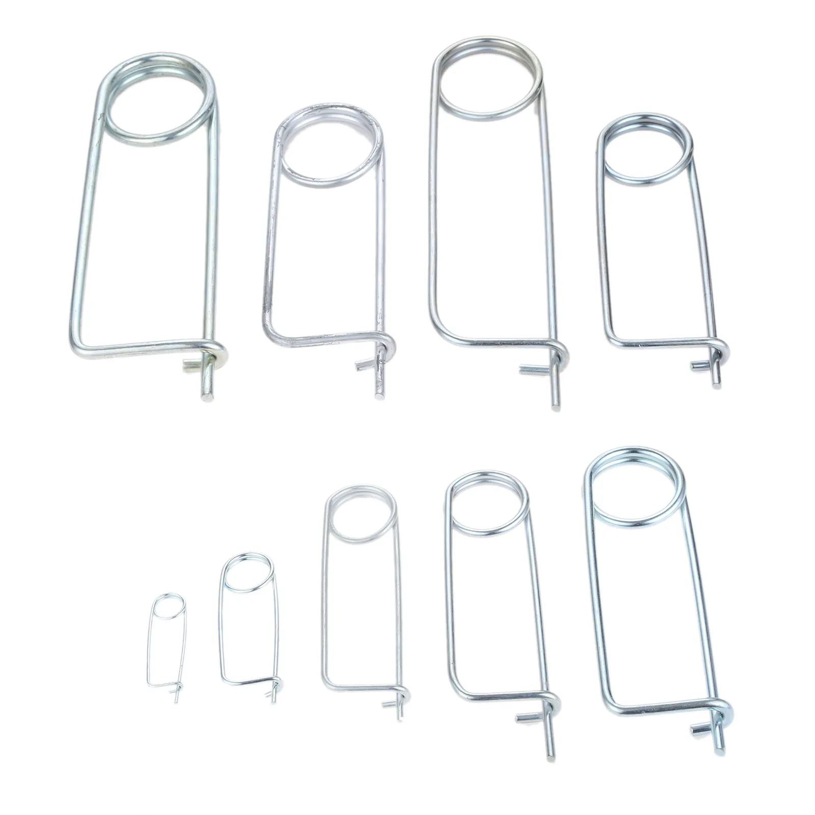 Steel Spring Pin Quick Lock Brooch Locking Fastener Brooch Shape Cotter Safety Pins For Farm Lawn Garden Hitch 10/5/1 pcs