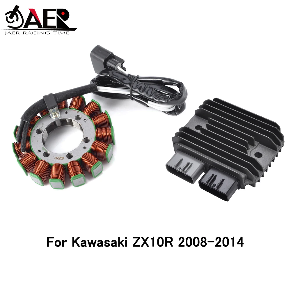 

Regulator Rectifier and Magneto Stator Coil Generator for Kawasaki ZX10R ZX-10R 2008-2014 2009 2010 2011 2012 2013