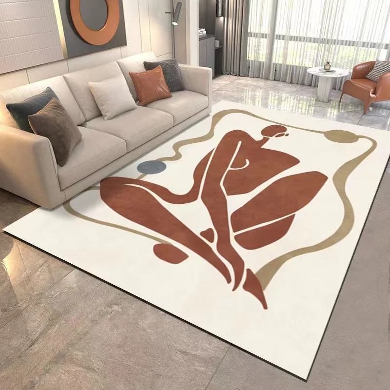 Art Carpets for Living Room Decoration Washable Floor Lounge Rug Large Area Rugs Modern Bedroom Carpet Sofa Table Pad Decor Mat