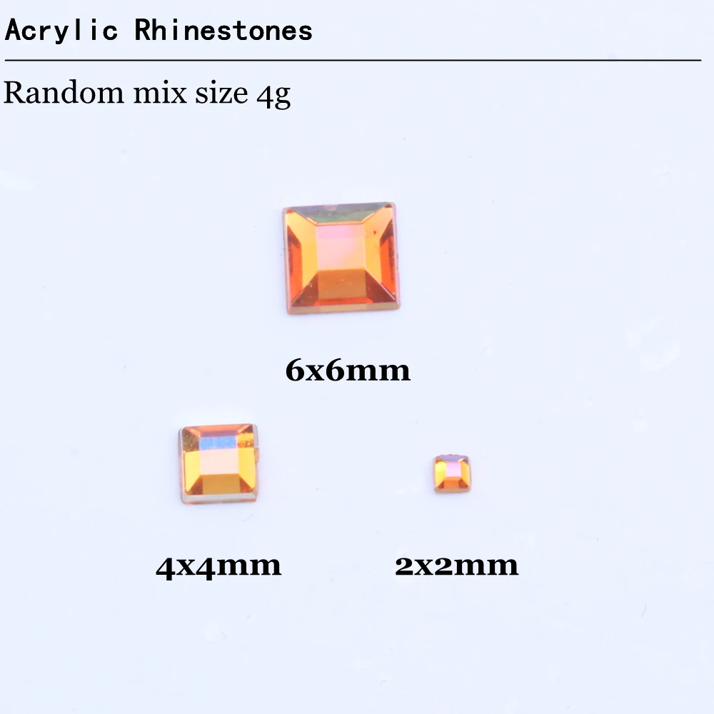 Стразы с плоской задней поверхностью 2 мм 4 мм 6 мм смешанные размеры 4 г около 180 шт для рукоделия Скрапбукинг сделай сам украшения для дизайна