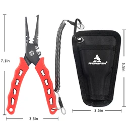Angryfish Alicates de pesca inox cortadores trenza removedor anzuelos