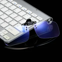 Anti Blue Light Glasses Women Men Clip on Eyeglasses Clear Computer Phone Blue-ray Eyewear Fashion Clip Flip up Glasses