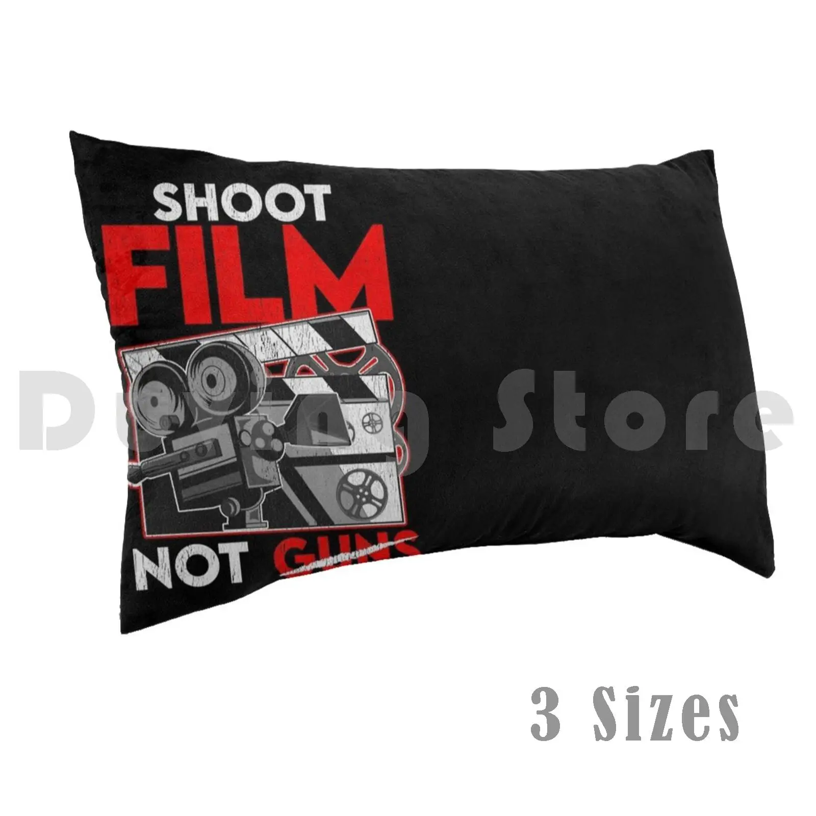 Shoot Film Not Guns Peaceful Filmmaker Director Pillow Case DIY 50*70 Shoot Film Not Guns Shooting Film Shoot