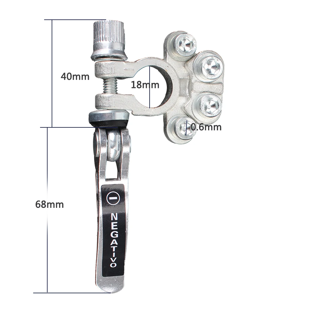 Shut-Off Connectors 12V 24V Main Cable Post Terminal Car Battery Terminal Wire Cable Clamp