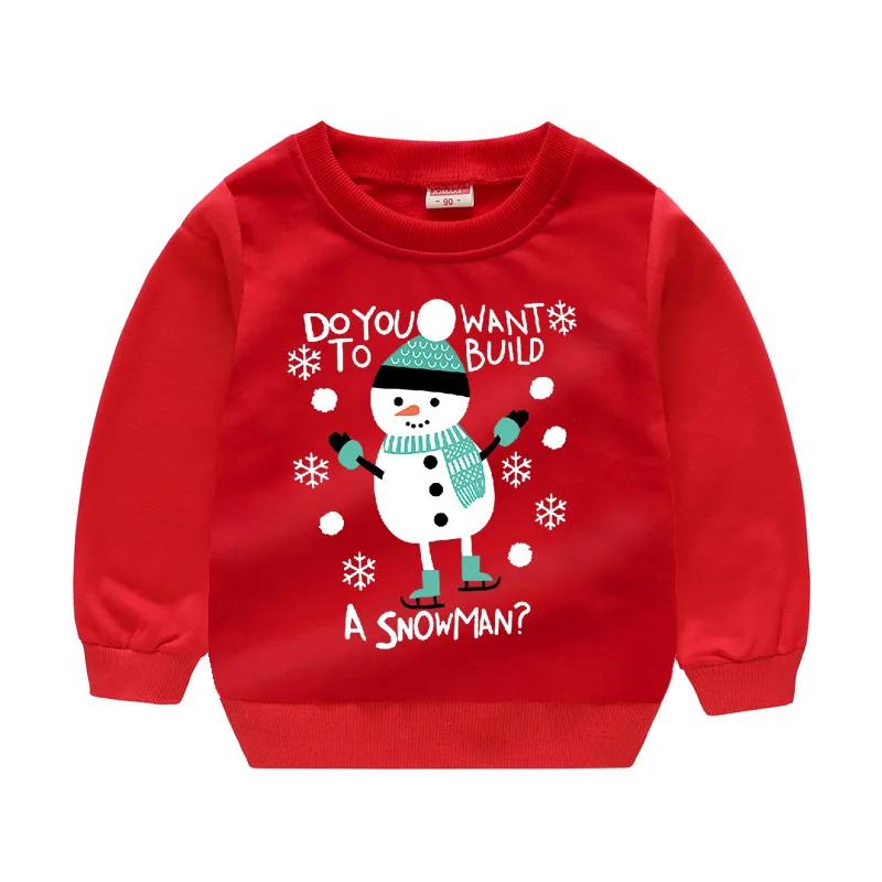 Christmas Costumes Clothes for Boys Sweatshirts Cotton Kids Pullover Tee Shirts Baby Girls Sweater Santa Gift Girls Jumpers