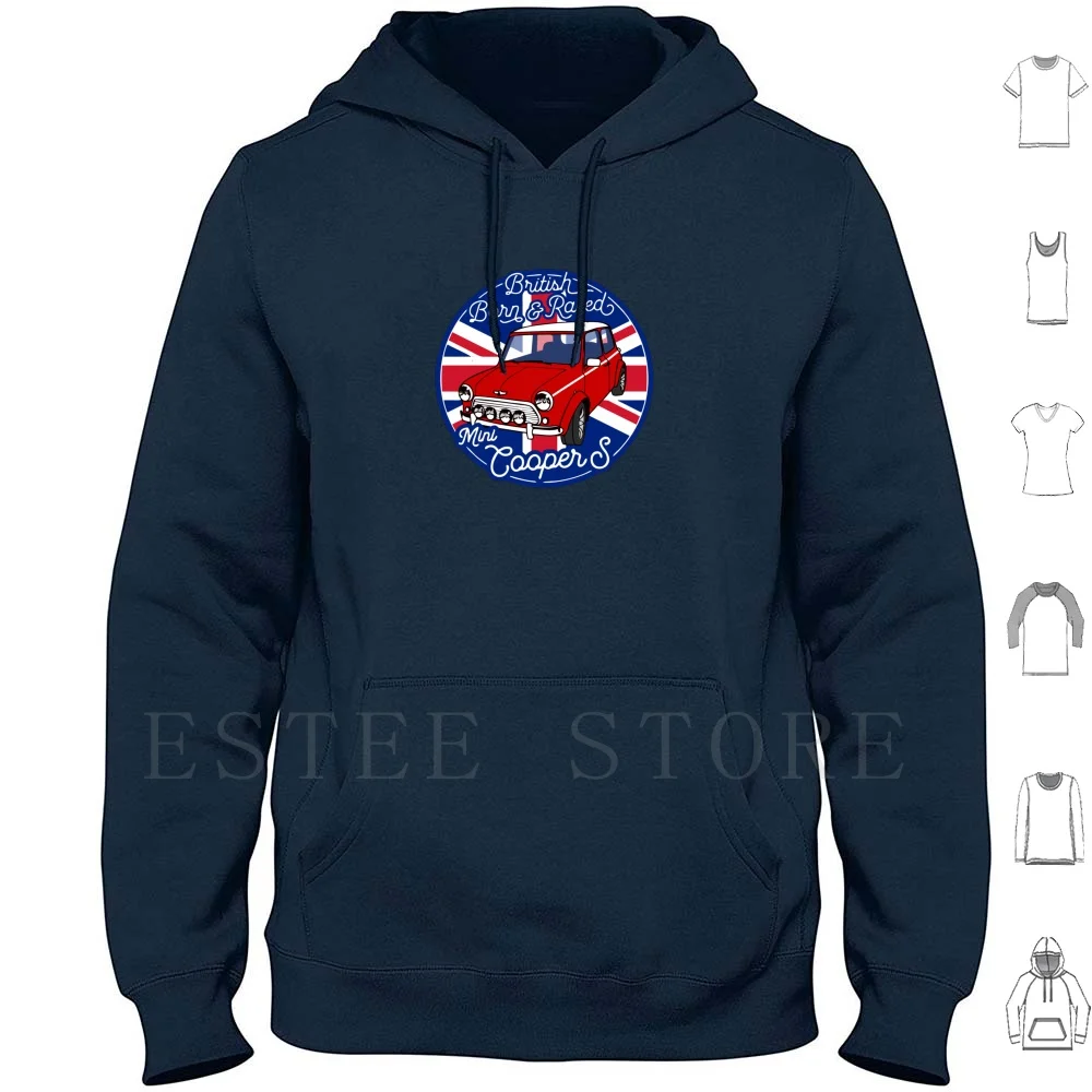 British Best Car Mini Born Raced Sudaderas con capucha de manga larga Cooper Coopers