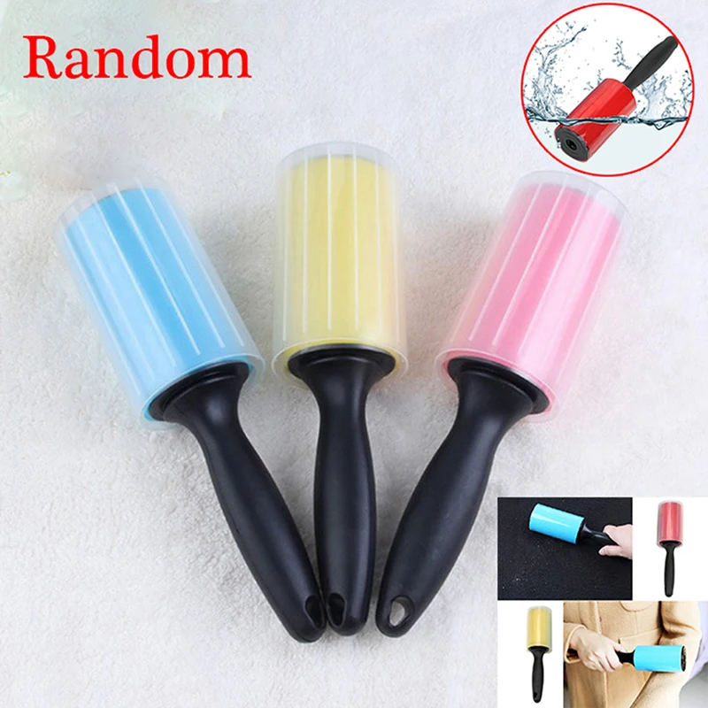 1PC Sticky Silicone Dust Wiper Remover  Cat Dog Clothes Tousle Remover Reusable Washable Lint Roller Bed Hair Cleaning Brush