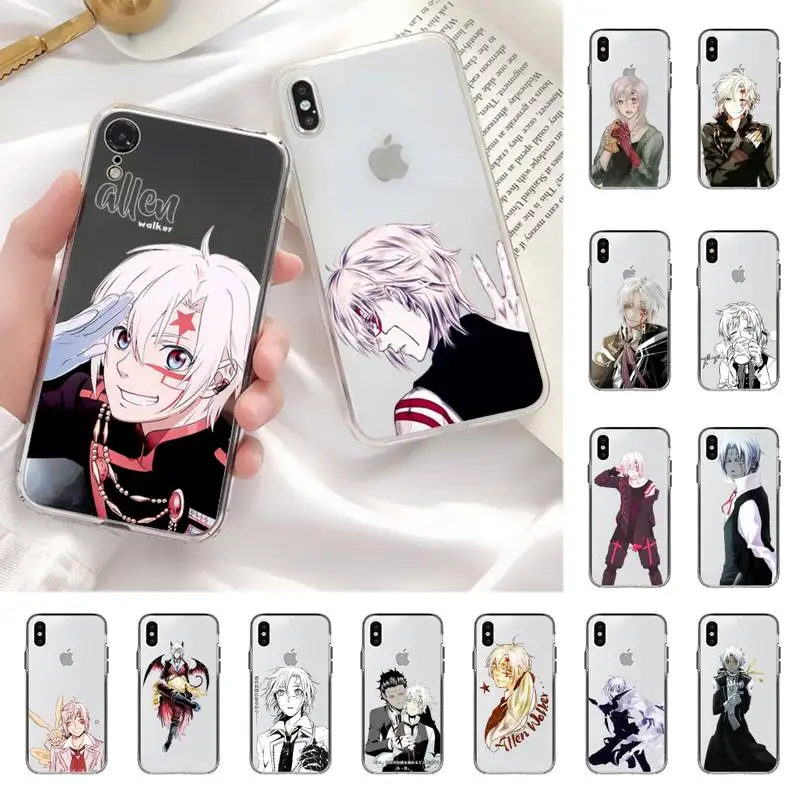 MaiYaCa Etui na telefon Anime D.Gray-man Allen Walker do iPhone 11 12 13 mini pro XS MAX 8 7 6 6S Plus X 5S SE 2020 XR