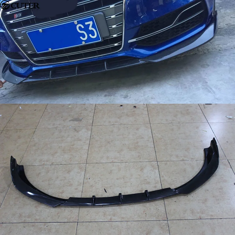 A3 S3 Sline Carbon Fiber Car Body Kits Front Bumper Front Lip for Audi A3 S3 Sline S-line Front Bumper 13-16