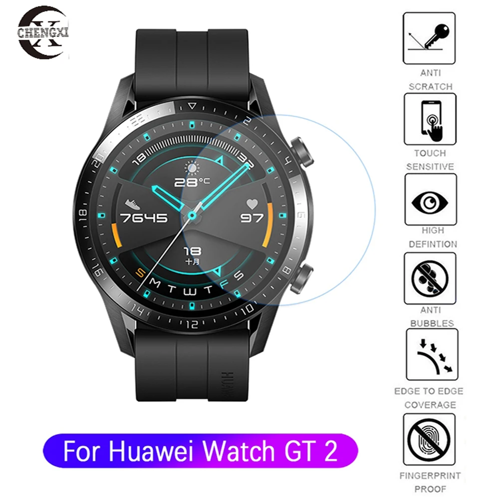 Tempered Glass Protective Glass For Huawei Watch GT1/GT2/GT2Pro Generation 46 MM Screen Protector Film Smartwatch Accessories