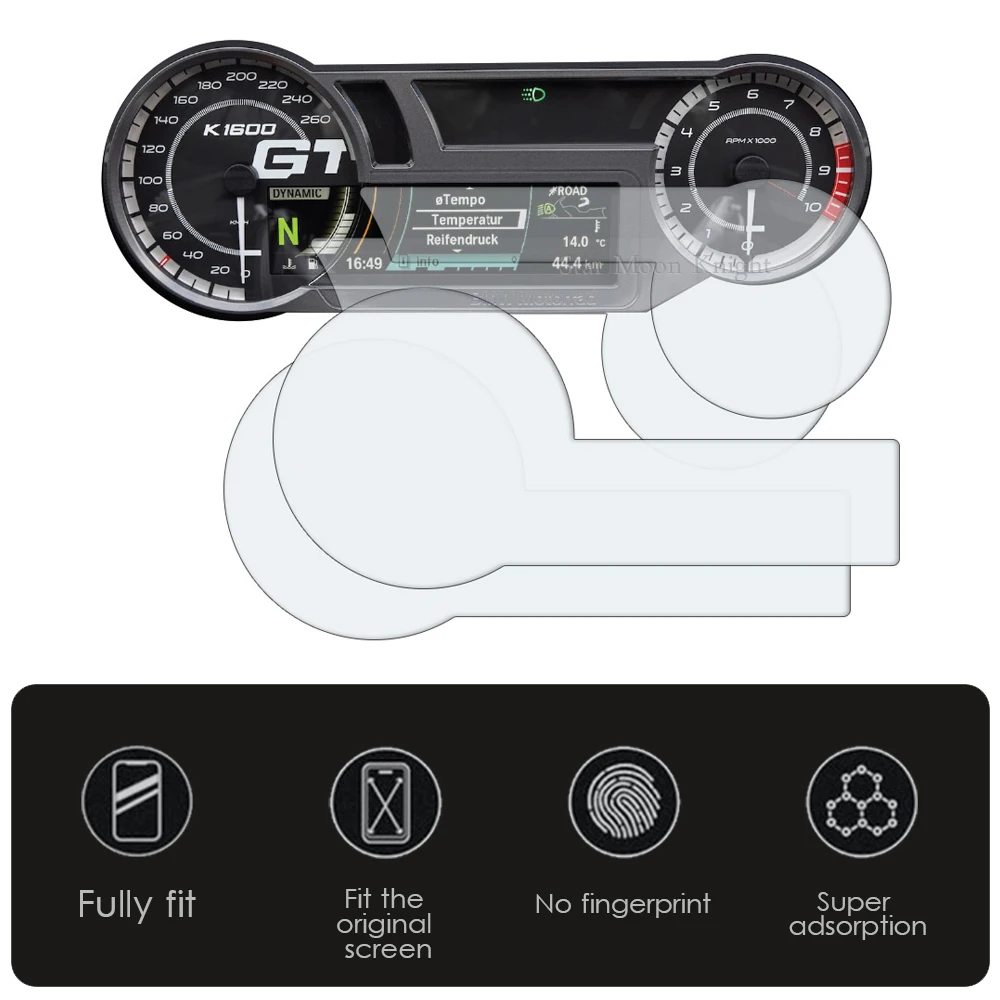 For BMW K1600B K 1600 Grand America K1600GT K1600GTL Motorcycle Scratch Cluster Screen Dashboard Protection Instrument Film