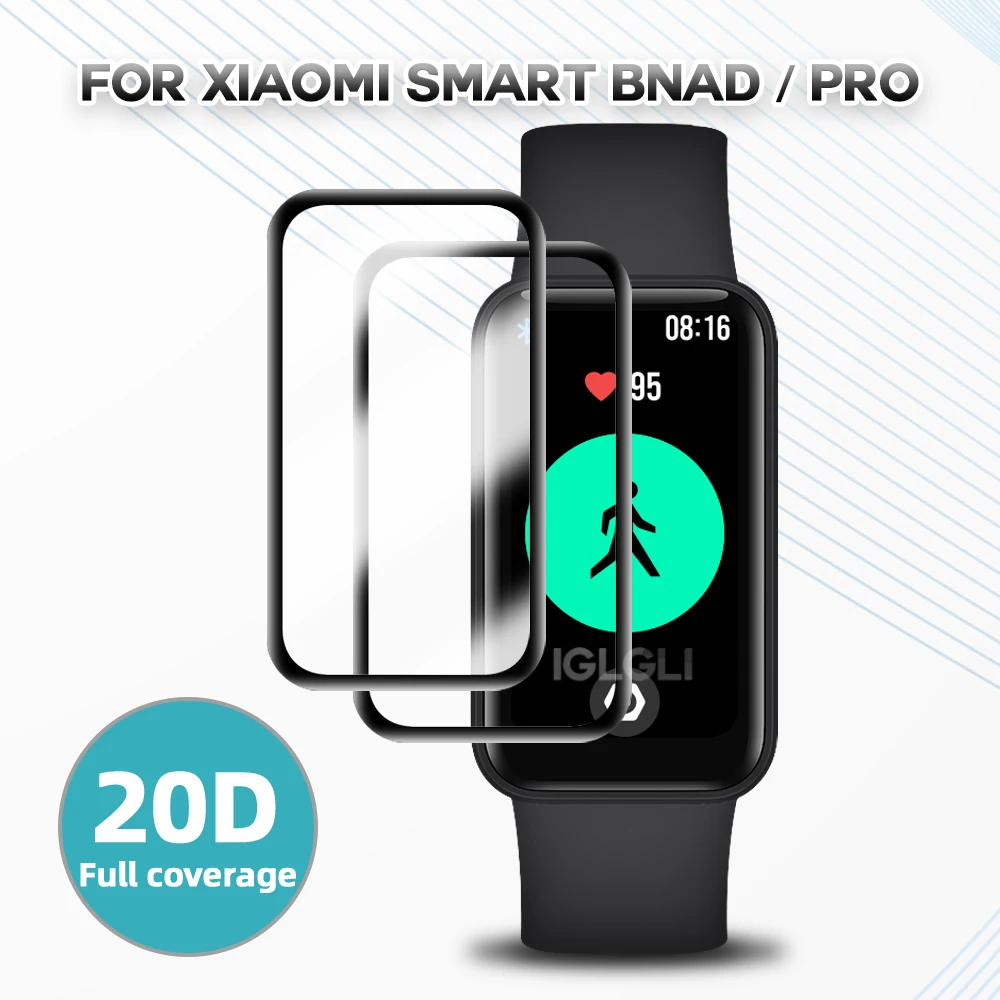 Protective Film for Redmi Smart Band Pro Smartwatch Anti Scratch Curved Edge Soft Screen Protector Cover Accessories Not Glass