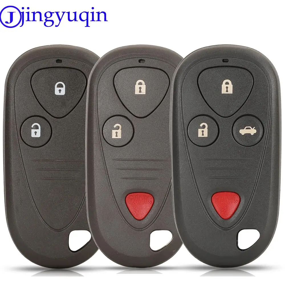 

jingyuqin With Rubber Buttons Pad Car Key Remote Fob Cover For Honda Acura CL/TL/ TSX 2000-2001 2004-2006 2004-2008