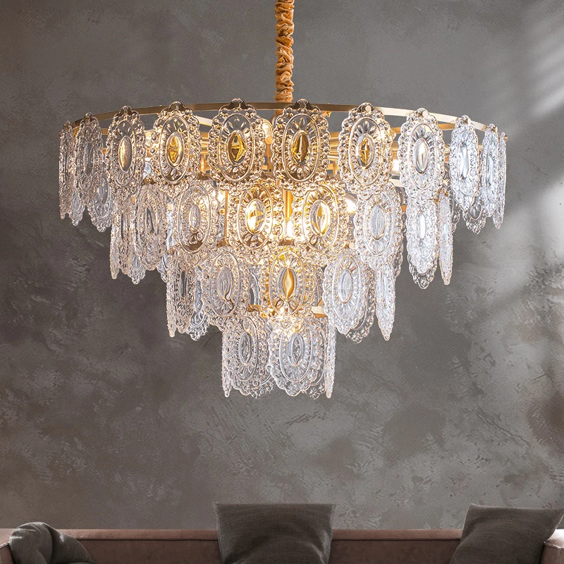 

Crystal chandeliers ceiling led bedroom lamp for Home modern living room chandelier