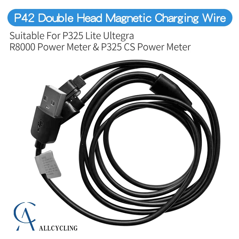 

Original P42 Dual-Head Magnetic Charging Cable Compatible Ultegra R8000 Magene P325 Lite Dual-Side Crank Power Meter For P325 CS