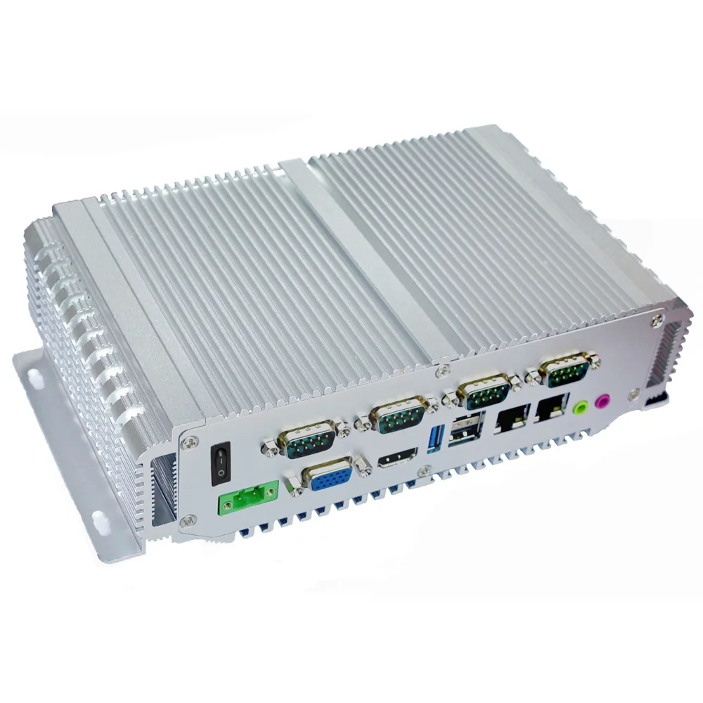 Fanless Industrial Computer Intel celeron N2930 CPU Win 7 10 Ubuntu 2xLAN Gigabit Ethernet 4*RS232 RS485 Mini PC