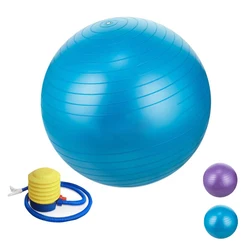 Balance a bola 55-75cm da ioga da aptidão da bola da ioga, anti-deslizamento & anti-explosão a bola grávida extra grossa do parto com bomba de ar