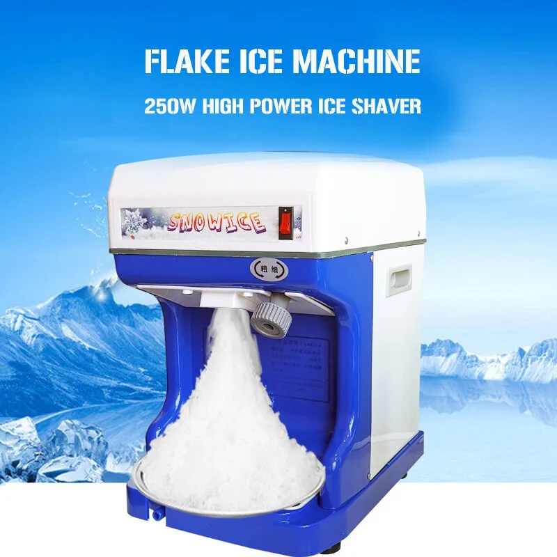 Electric Cube Ice Shaver Granizing Machine 120KG/H Commercial Auto Slush Crusher Snow Cone Chopper Flake Maker