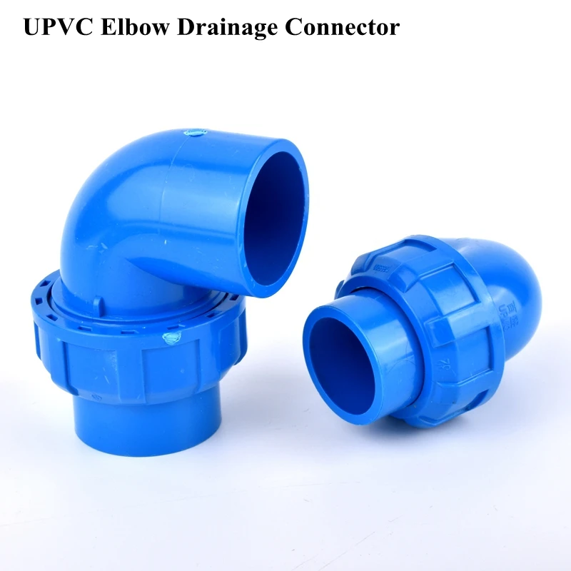 

1pcs ID 20~50mm UPVC Elbow Connector Water Supply Tube Drain Fittings Aquarium Fish Tank Joints Garden Irrigation Accessories