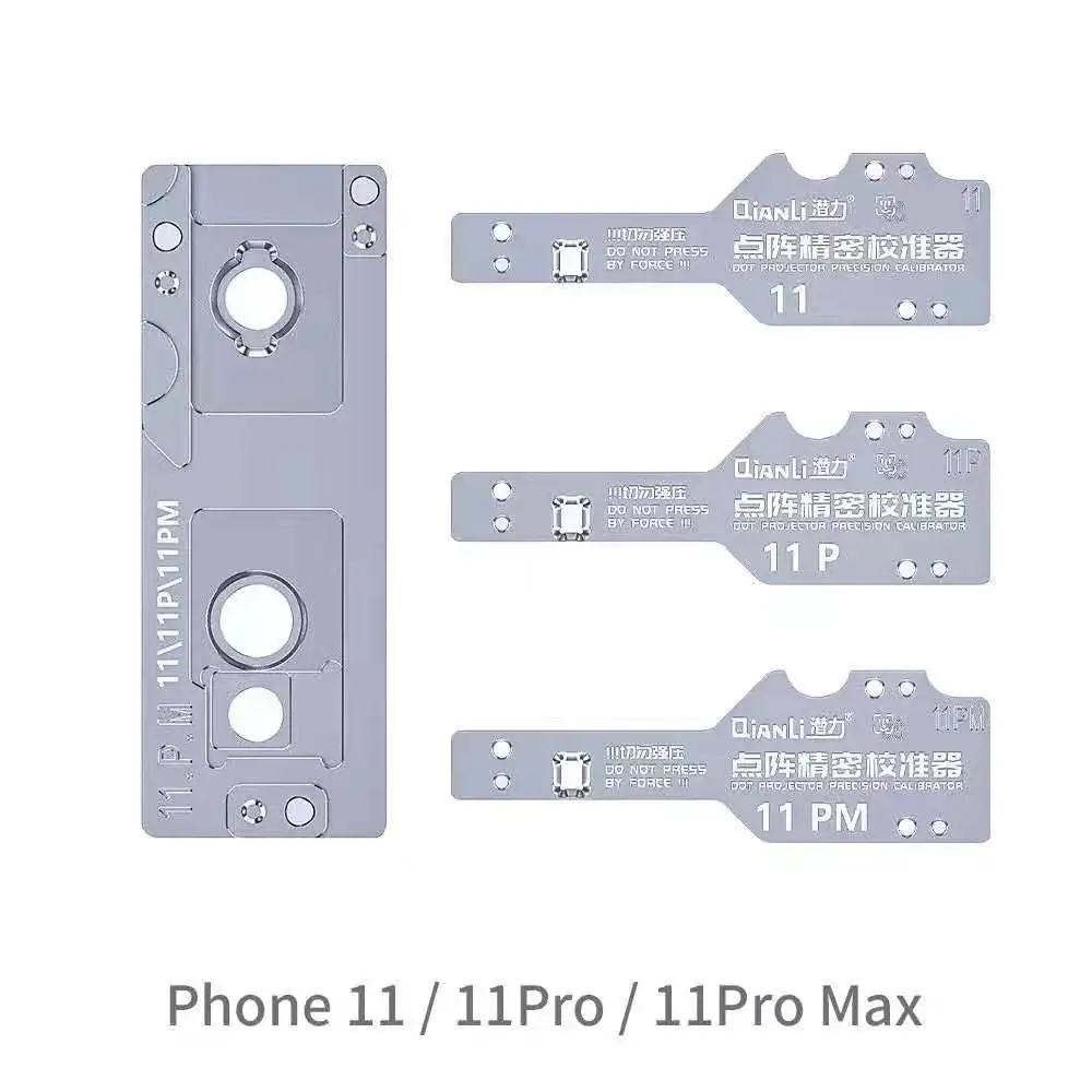 Qianliドットプロジェクターx xs max xr 11 pro硬度アルミニウム合金フェイスラティス精密位置決めエイド用精密キャリブレーター