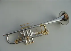 Top Selling Trumpet  C Tone C180SML-239 Silver  Brass Key Top Musical instrument with case Mouthpiece