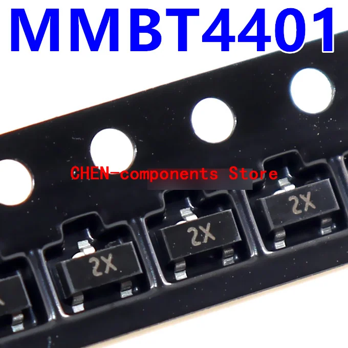 100Pcs MMBT4401 Sot-23 2X