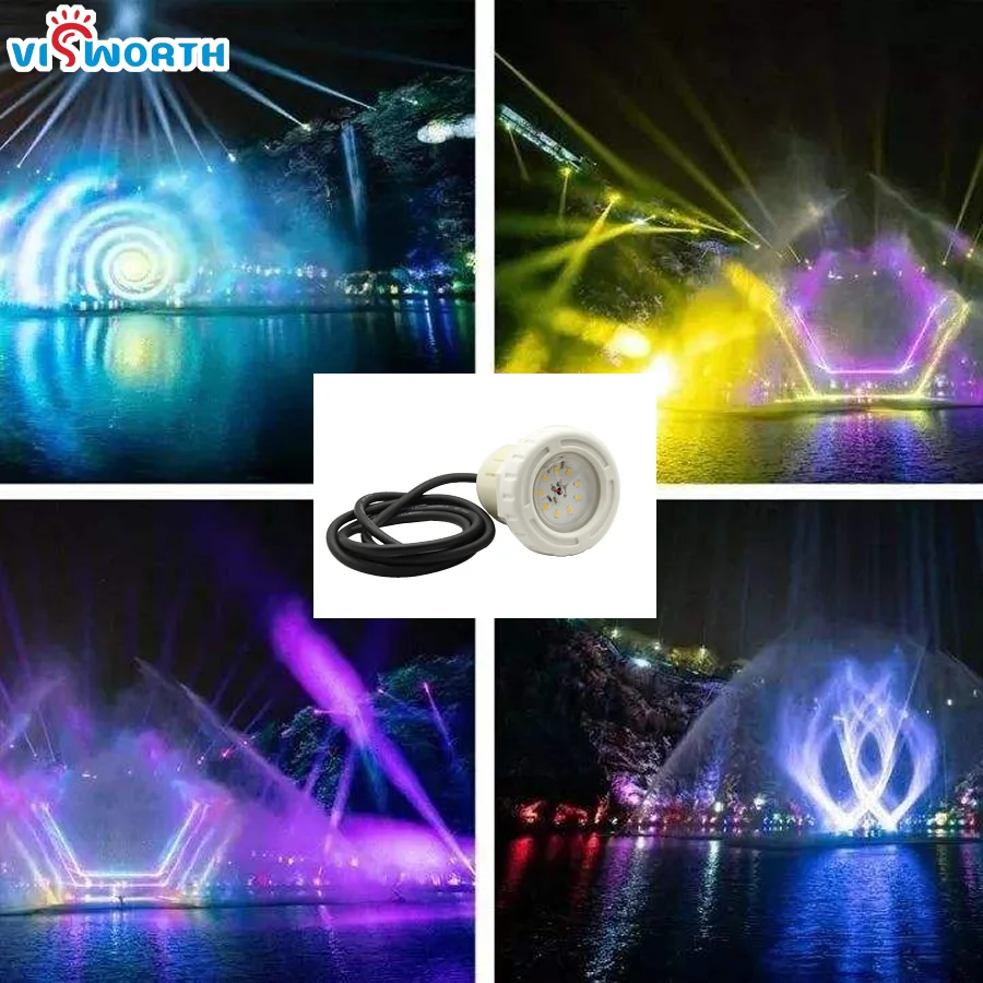 5W Swimming Pool Light LED ip68 Waterproof Led Piscine SMD5730 DC 12V Underwater Light Warm Cold White  Blue Fontaine Piscine