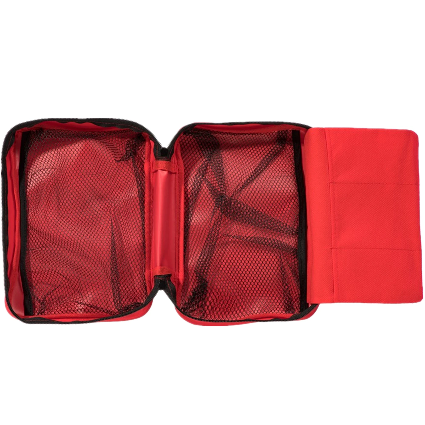 Red First Aid Bag Empty Travel Rescue Pouches First Responder Storage Medical Survival Medicine Bag for Car Home Office Outdoors