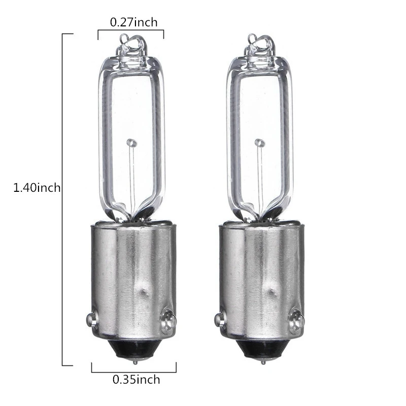 1 Pair 1156 BAY9S H21W Halogen Brake Indicator Signal Lamp Car Light Bulb Quartz Glass Halogen Clearance Lights 12V 250LM