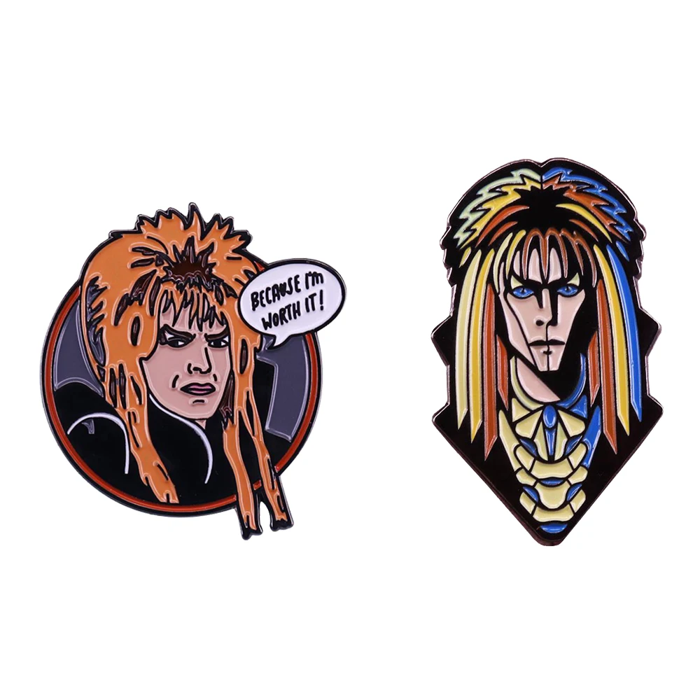 The Goblin King enamel pin badge Labyrinth movie inspired jewelry