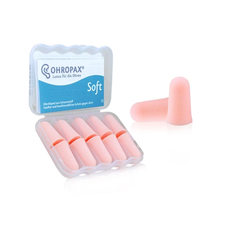 5Pairs Ohropax Pink Soft Foam Ear Plugs Earplugs Noise Stopping Noise Reduction For Travel Sleeping