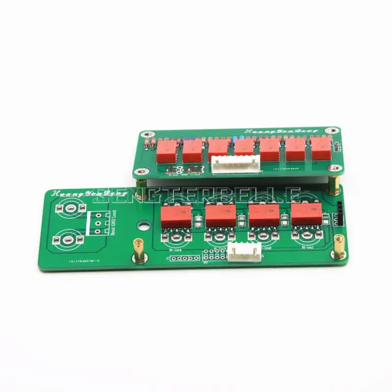 HiFi 128 Steps Remote Volume Control Board Relay Pure Resistor Shunt DIY Preamp Audio 4 road input 1 road output