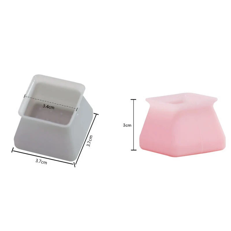 Silicone Furniture Leg Protection Cover Table Feet Pad Floor Protector Square for Home Non-slip Home Silicone leg caps