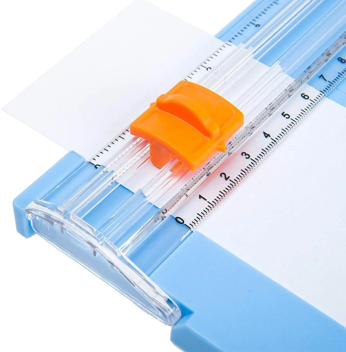 Mini Precision Rotary Paper Cutter Scrapbook Photo Trimmer With Finger Protection Slide Ruler Design For Home School Office