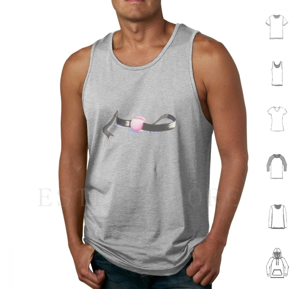 Escaped Tank Tops Vest Sleeveless Recovery Abuse Escape Escaped Water Colour Water Color Ball Gag