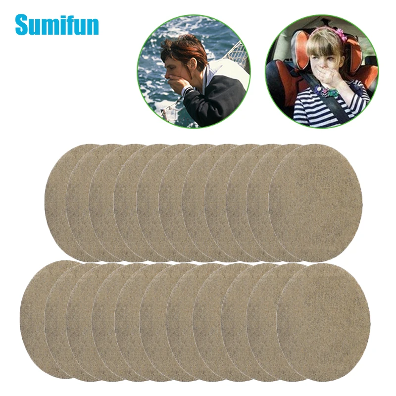 50pcs Anti Motion Sickness Patch Behind Ear Chinese Traditional Herbal Medical Plaster Health Care Prevent Vomiting Travel Care