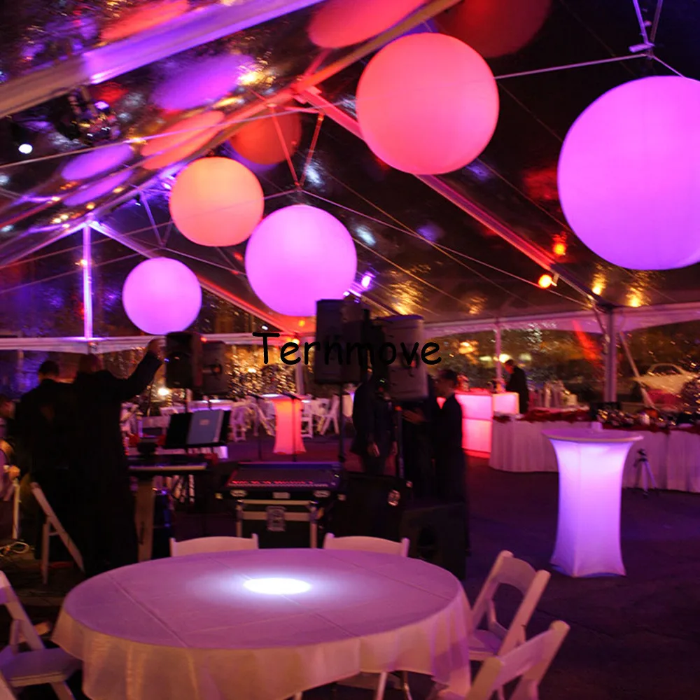 palloncino gonfiabile con controllo del suono a led palloncino da spiaggia a led con telecomando che cambia colore palloncino a led gigante per concerti