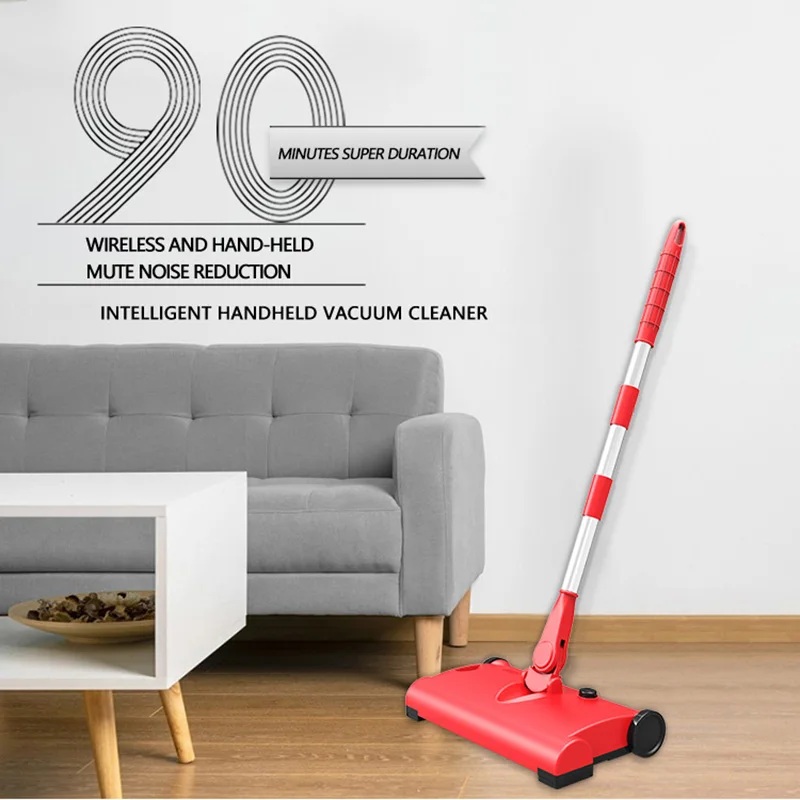 Balayeuse sèche et humide portative, Rechargeable par USB, aspirateur domestique sans fil avec collecteur de poussière automatique, 1200mAh