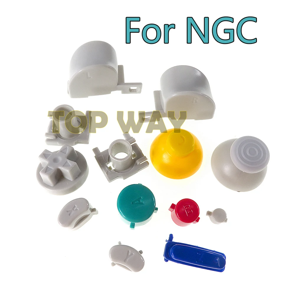 2 مجموعات استبدال إصلاح جزء مجموعة كاملة L R ABXY Z لوحات المفاتيح أزرار ل نينتندو NGC تحكم الملونة زر كامل