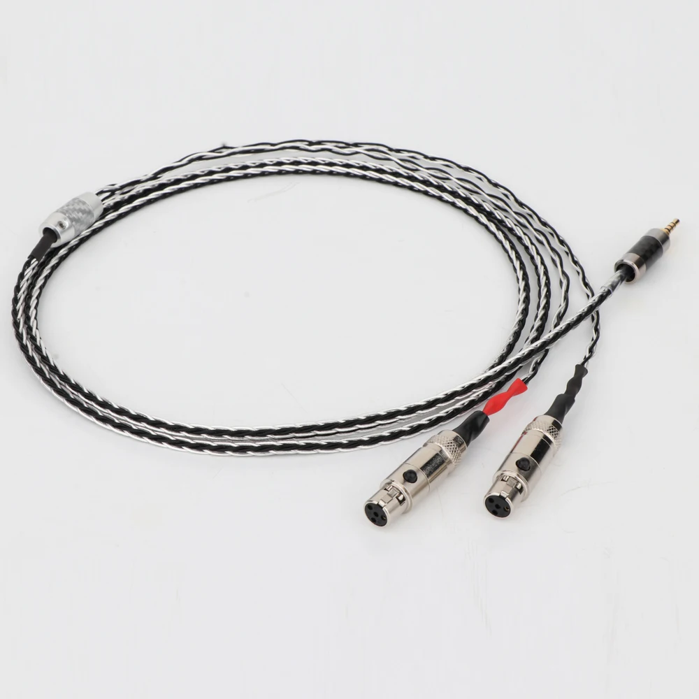 

HIFI 2.5/3.5/4.4mm/XLR Balanced Earphone Headphone Upgrade Cable Silver Plated for Audeze LCD-3 LCD3 LCD-2 LCD2 LCD-4