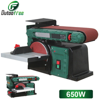 220V Belt Sander Sharpener Grinding Tool Electric Desktop Belt Machine Woodworking Polishing Grinder 650W